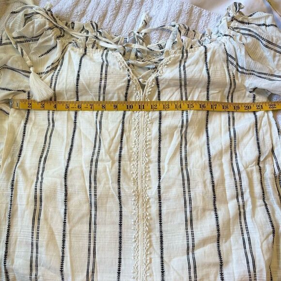 RED CARTER Isla Off the Shoulder Stripes Coverup Casual Maxi Dress.Size XS - Picture 16 of 16